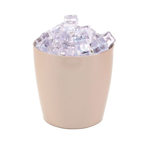 Essential 3 Quart Round Ice Bucket without Handles, Blush